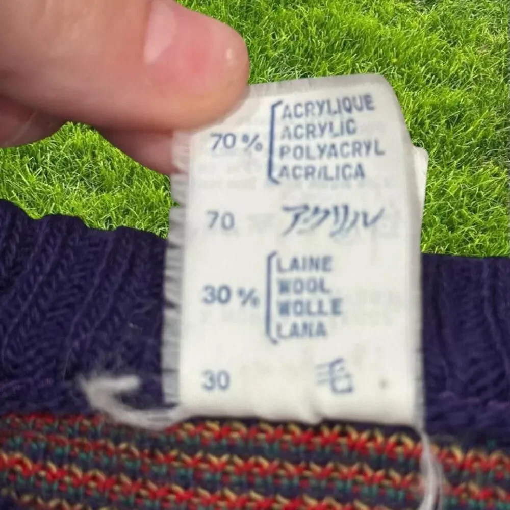 Jean-bourget Purple and Navy Jumper